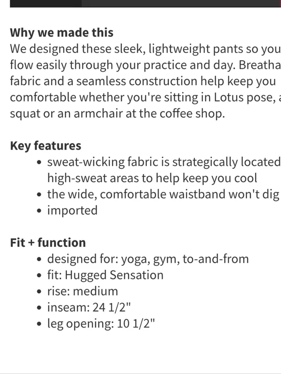 Lululemon Ebb To Street Pant Sz 4 Desert Teal - Picture 5 of 11